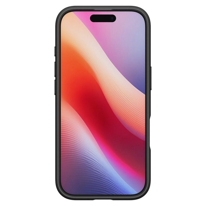 Telefono dėklas iPhone 17 juodas matinis Spigen