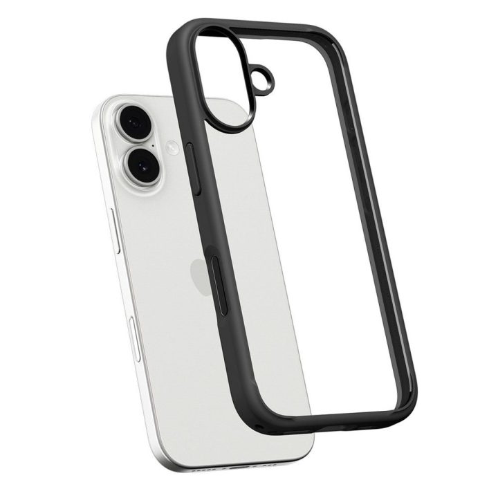 Telefono dėklas iPhone 17 juodas matinis Spigen
