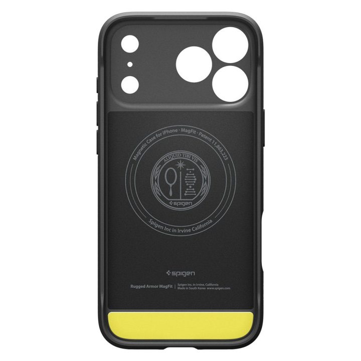 Telefono dėklas iPhone 17 Pro juodas matinis MagSafe Spigen