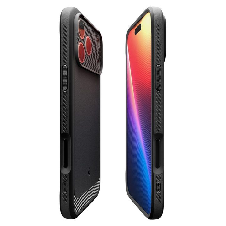 Telefono dėklas iPhone 17 Pro juodas matinis MagSafe Spigen