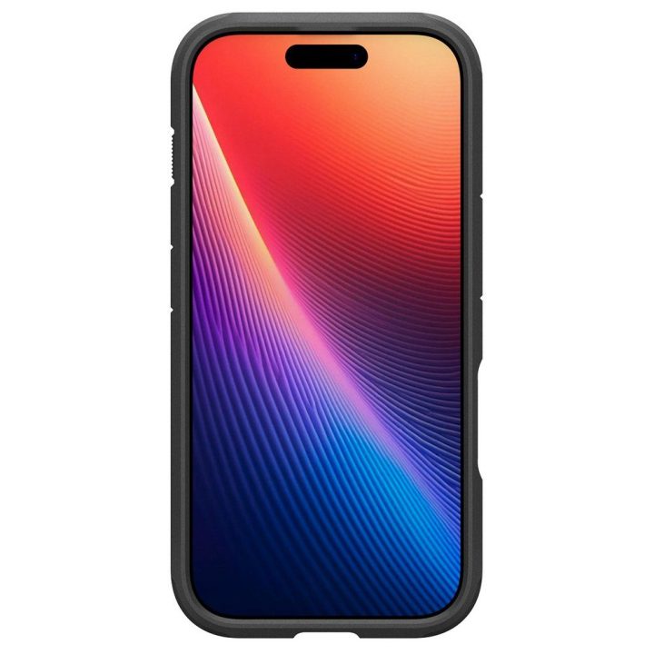 Telefono dėklas iPhone 17 juodas MagSafe Spigen Tough Armor