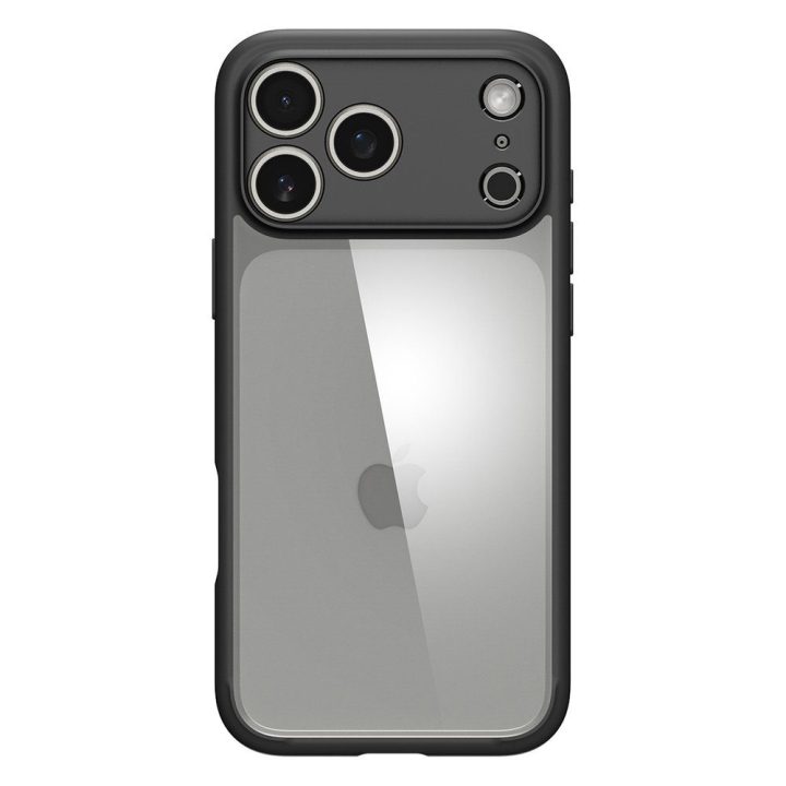Telefono dėklas iPhone 17 Pro Max juodas matinis Spigen