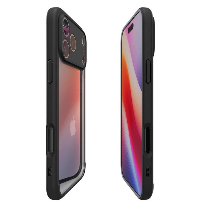 Telefono dėklas iPhone 17 Pro Max juodas matinis Spigen