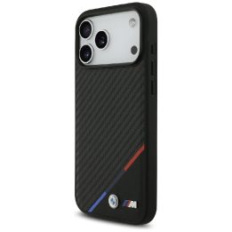 Telefono dėklas iPhone 17 Pro Max juodas MagSafe BMW M Carbon