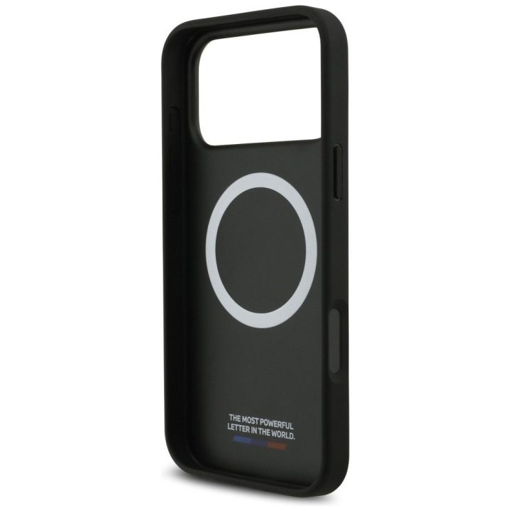 Telefono dėklas iPhone 17 Pro Max juodas MagSafe BMW M Carbon