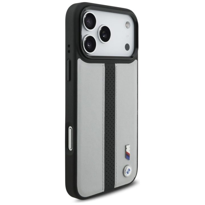 Telefono dėklas iPhone 17 Pro Max pilkas MagSafe BMW M
