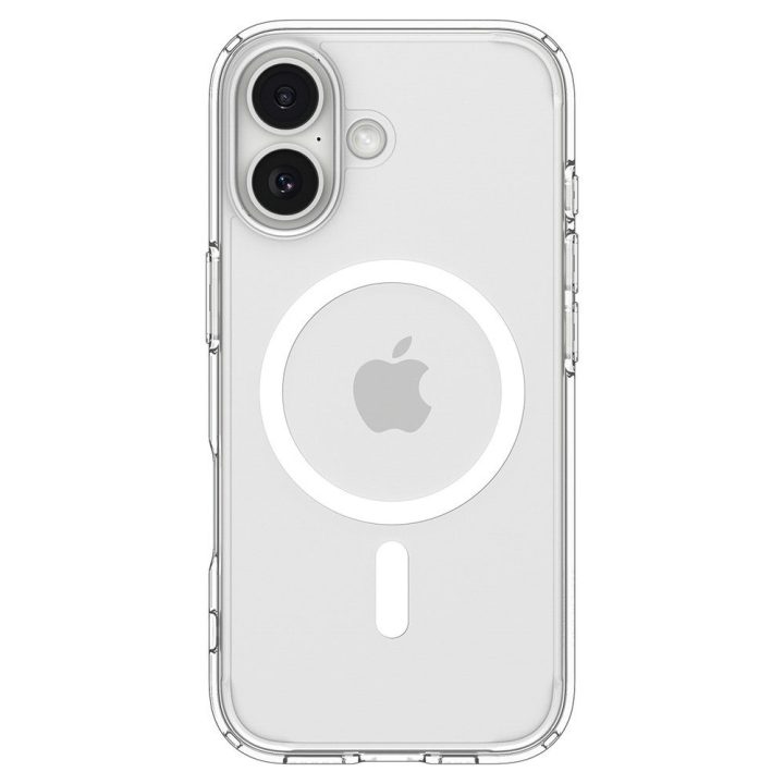 Telefono dėklas iPhone 17 skaidrus MagSafe Spigen