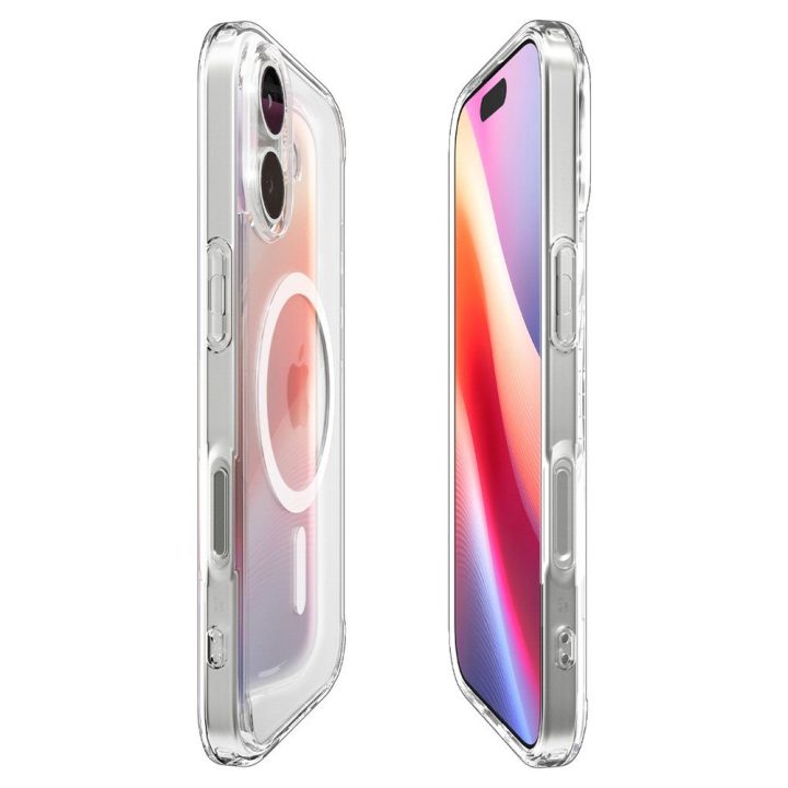 Telefono dėklas iPhone 17 skaidrus MagSafe Spigen