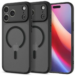 Telefono dėklas iPhone 17 Pro Max juodas MagSafe Spigen