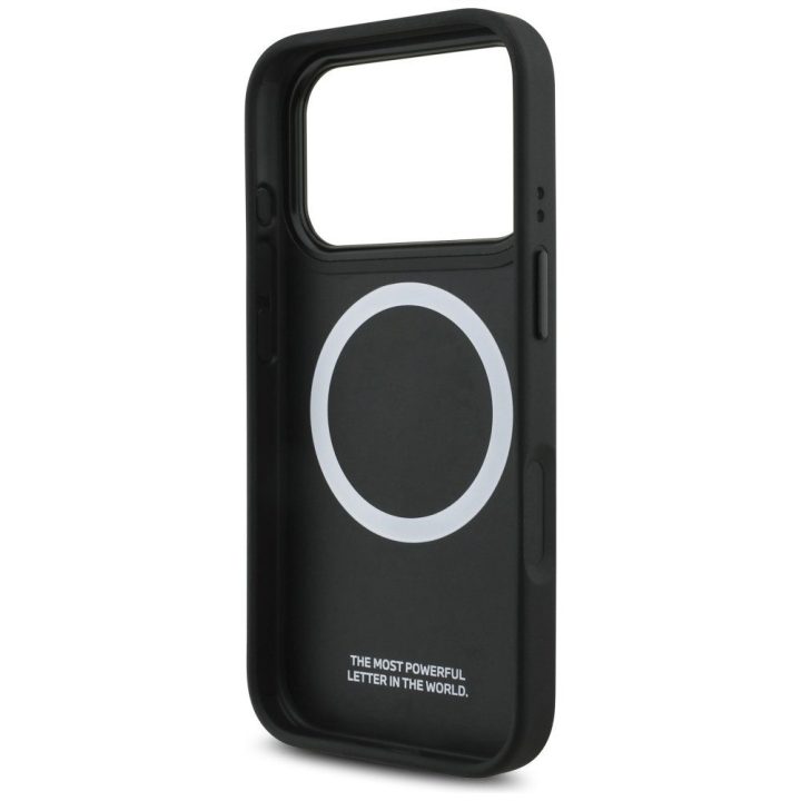 Telefono dėklas iPhone 17 Pro juodas bordo MagSafe BMW M