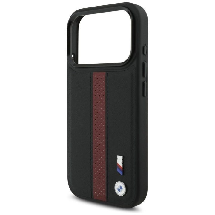 Telefono dėklas iPhone 17 Pro juodas bordo MagSafe BMW M