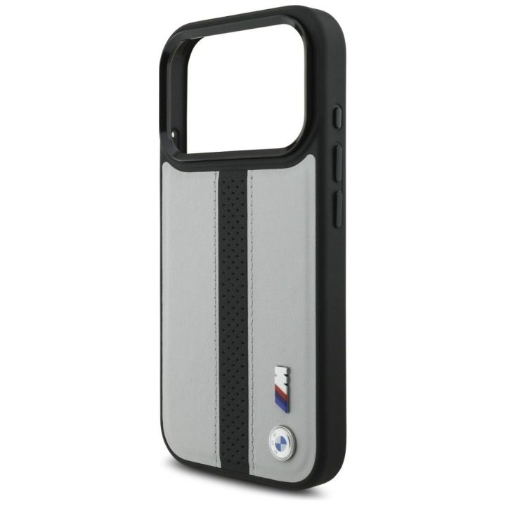 Telefono dėklas iPhone 17 Pro pilkas MagSafe BMW M
