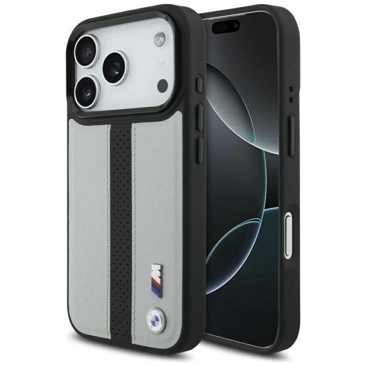 Telefono dėklas iPhone 17 Pro pilkas MagSafe BMW M