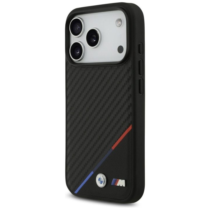 Telefono dėklas iPhone 17 Pro juodas MagSafe BMW M Carbon