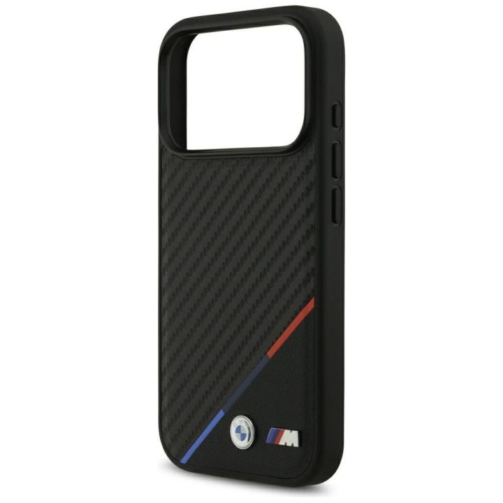 Telefono dėklas iPhone 17 Pro juodas MagSafe BMW M Carbon