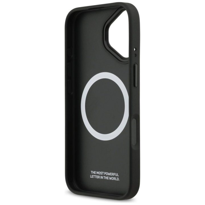 Telefono dėklas iPhone 17 pilkas perforuotas MagSafe BMW M