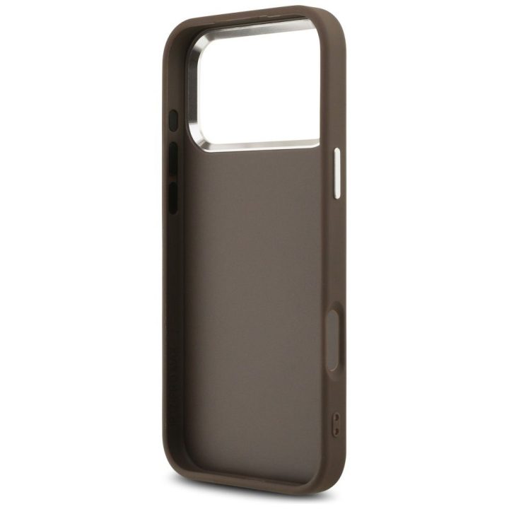 Telefono dėklas iPhone 17 Pro Max rudas margintas Guess