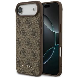 Telefono dėklas iPhone 17 Air rudas margintas Guess