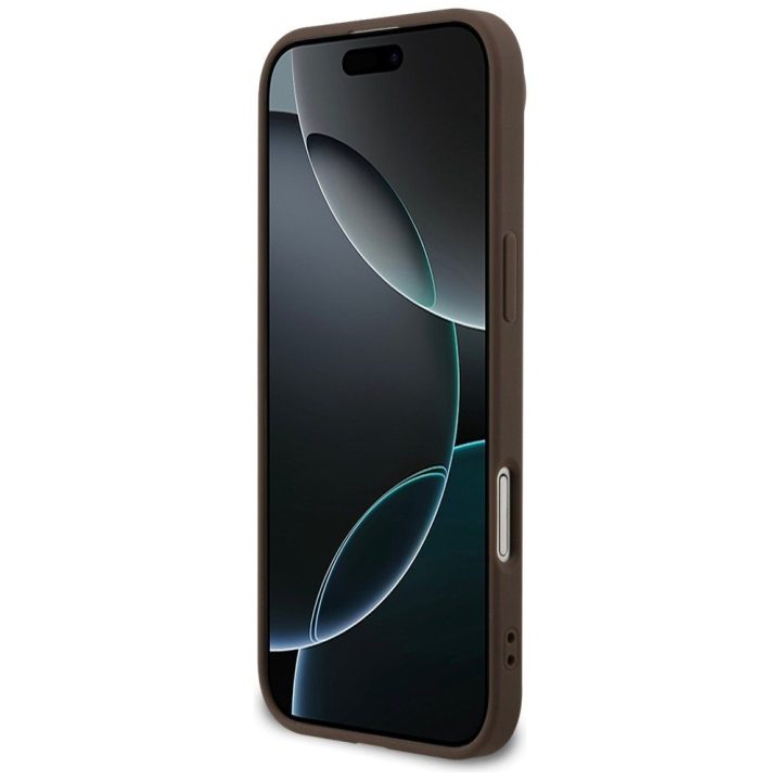 Telefono dėklas iPhone 17 Air rudas margintas Guess