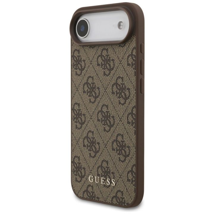Telefono dėklas iPhone 17 Air rudas margintas Guess