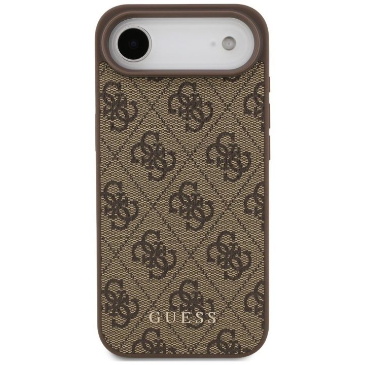 Telefono dėklas iPhone 17 Air rudas margintas Guess