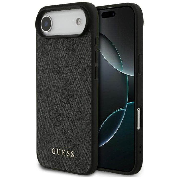 Telefono dėklas iPhone 17 Air juodas audinys Guess