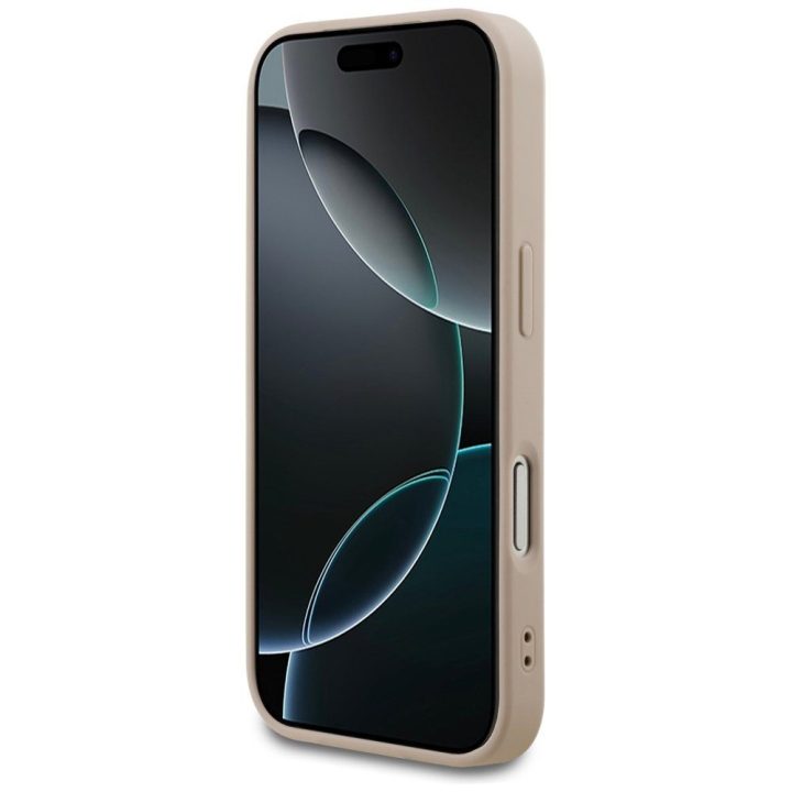 Telefono dėklas iPhone 17 Pro smėlio margintas Guess