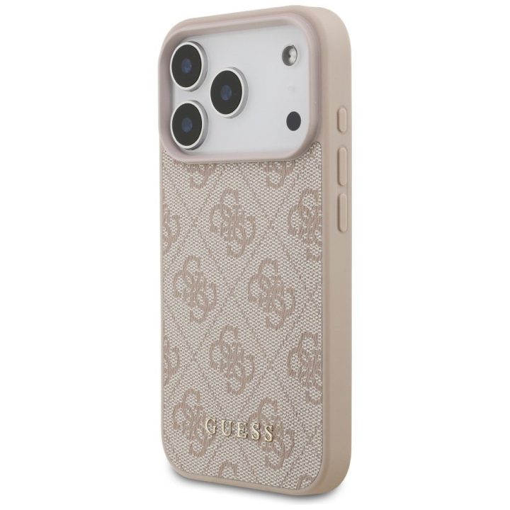 Telefono dėklas iPhone 17 Pro smėlio margintas Guess