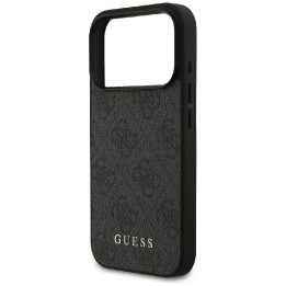 Telefono dėklas iPhone 17 Pro juodas tekstilinis Guess