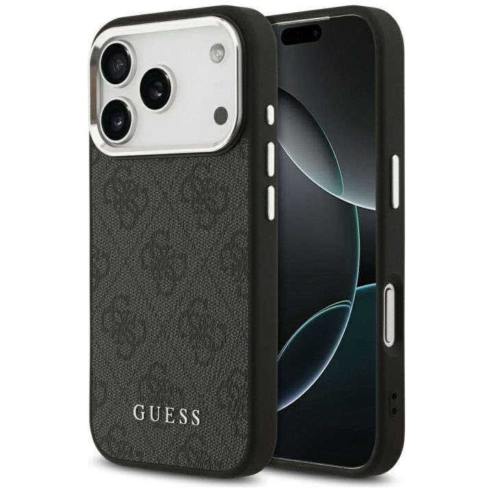 Telefono dėklas iPhone 17 Pro juodas MagSafe Guess