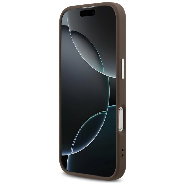 Telefono dėklas iPhone 17 rudas MagSafe Guess