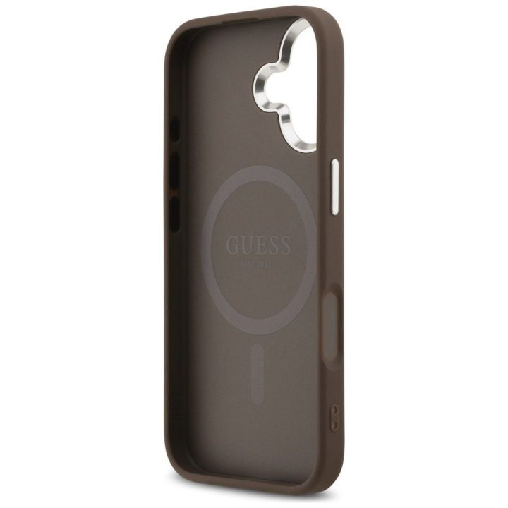Telefono dėklas iPhone 17 rudas MagSafe Guess