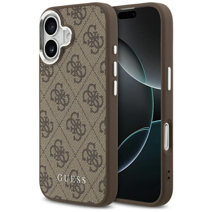 Telefono dėklas iPhone 17 rudas MagSafe Guess
