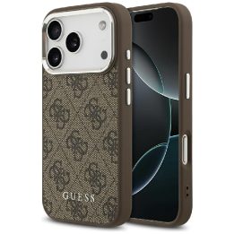 Telefono dėklas iPhone 17 Pro Max rudas MagSafe Guess