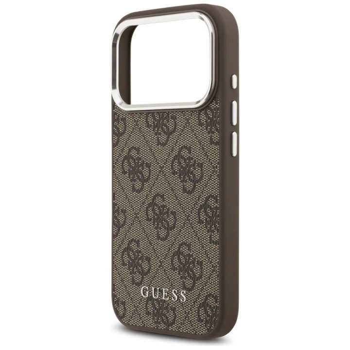 Telefono dėklas iPhone 17 Pro Max rudas MagSafe Guess