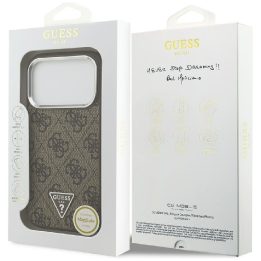 Telefono dėklas iPhone 17 Pro rudas MagSafe Guess