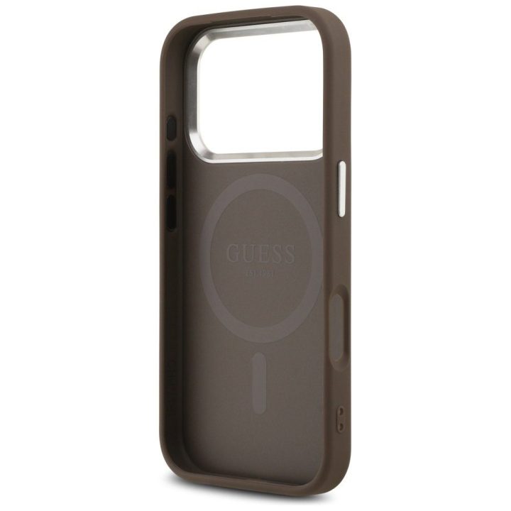 Telefono dėklas iPhone 17 Pro rudas MagSafe Guess