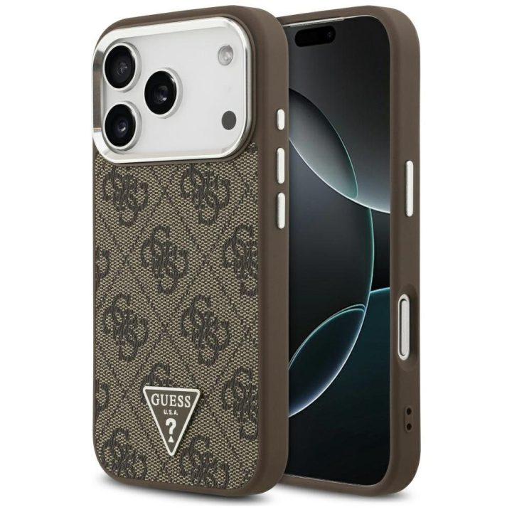 Telefono dėklas iPhone 17 Pro rudas MagSafe Guess