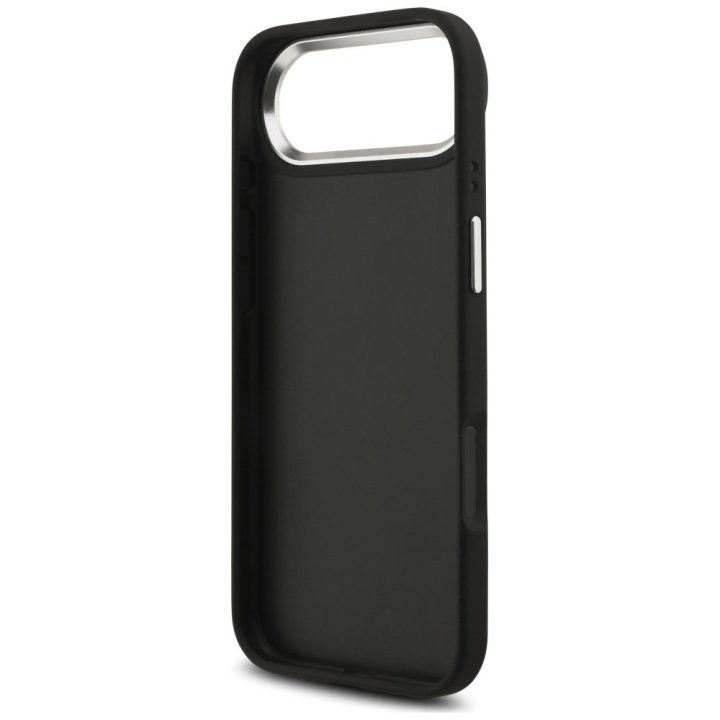 Telefono dėklas iPhone 17 Air juodas tekstūrinis Guess