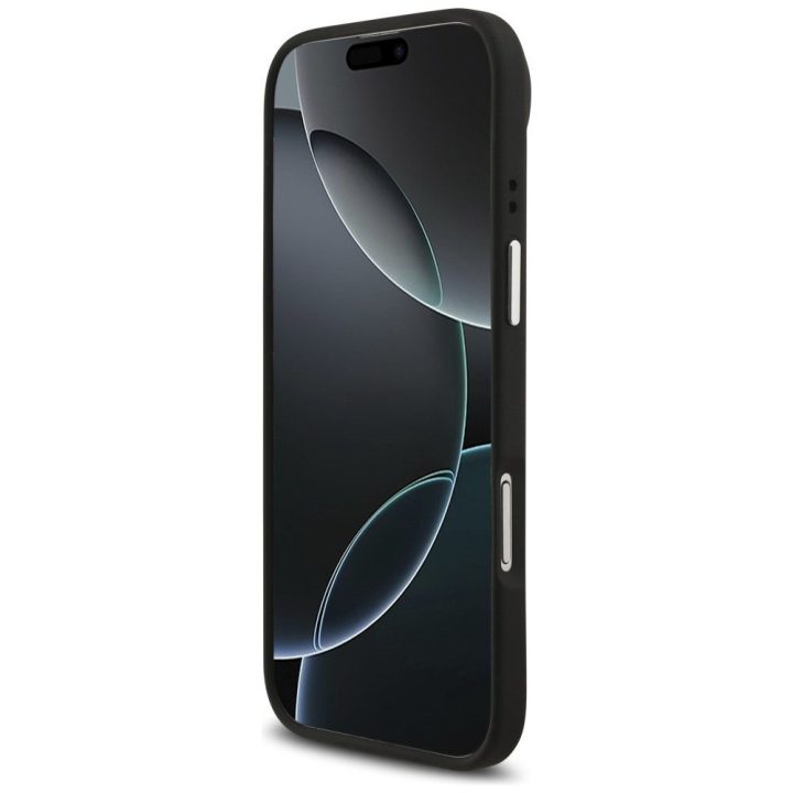 Telefono dėklas iPhone 17 Air juodas tekstūrinis Guess