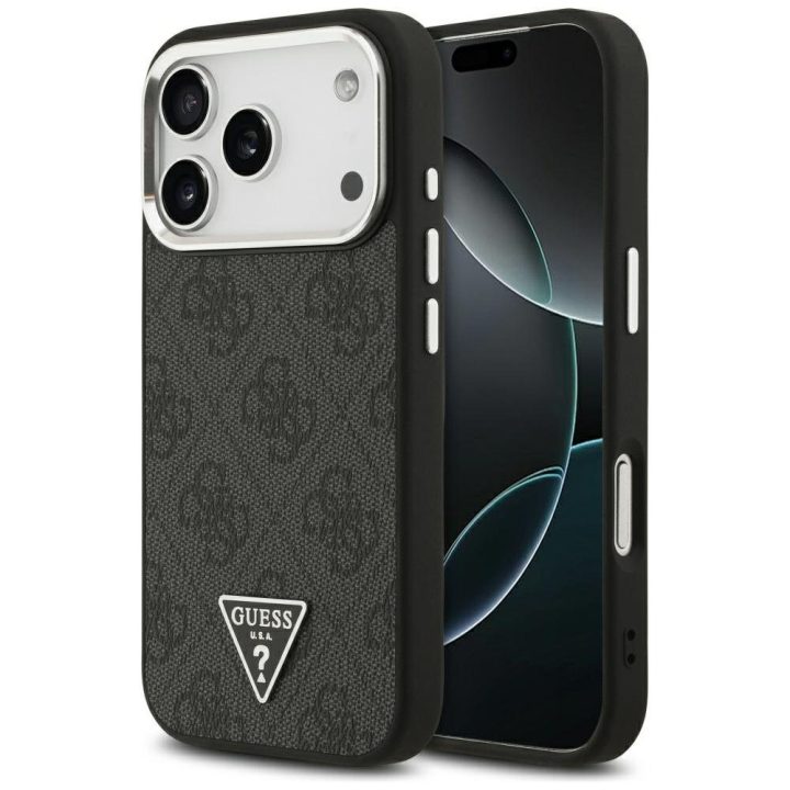 Telefono dėklas iPhone 17 Pro juodas MagSafe Guess
