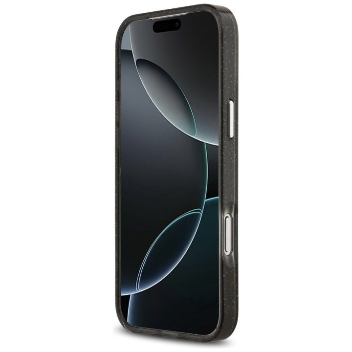 Telefono dėklas iPhone 17 Pro Max juodas blizgus MagSafe Karl Lagerfeld