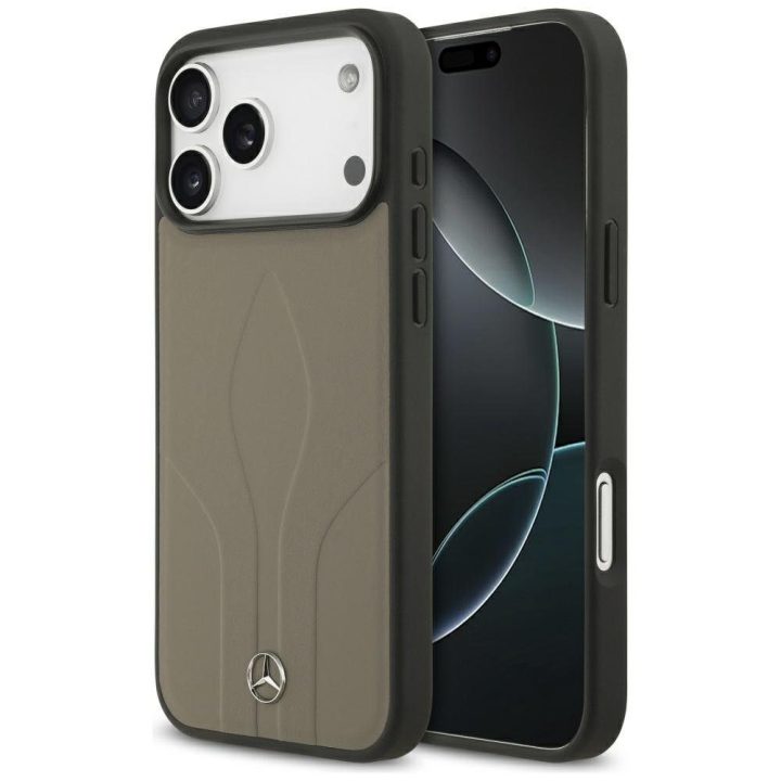 Telefono dėklas iPhone 17 Pro Max smėlio spalvos MagSafe Mercedes