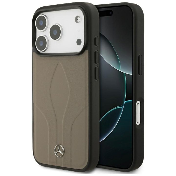 Telefono dėklas iPhone 17 Pro smėlio spalvos MagSafe Mercedes
