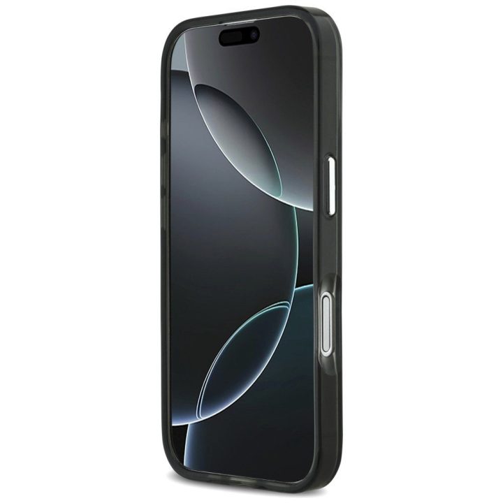 Telefono dėklas iPhone 17 Karl Lagerfeld IML Karl Head Logo MagSafe, juodas
