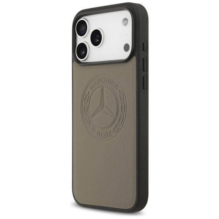 Telefono dėklas iPhone 17 Pro Max smėlio spalvos MagSafe Mercedes-Benz