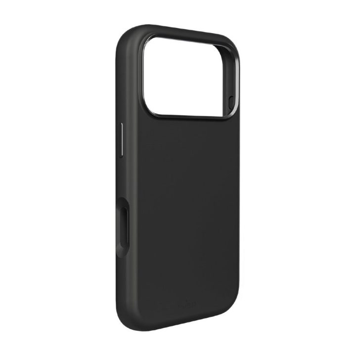 Telefono dėklas iPhone 17 Pro juodas silikoninis MagSafe Pure Icon