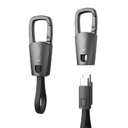 USB-C laidas su raktų pakabuku 60 W pilkas