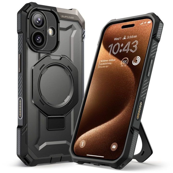 Telefono dėklas iPhone 17 juodas MagSafe Supcase