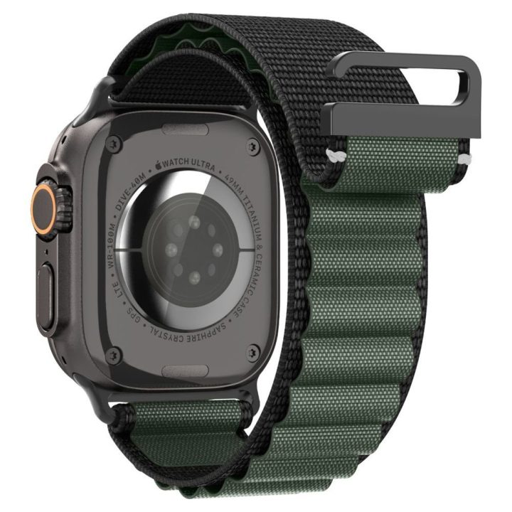 Išmaniojo laikrodžio dirželis Apple Watch 44–49 mm juodas ir žalias Spigen